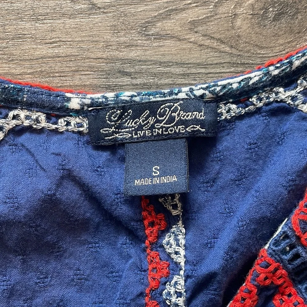 Lucky Brand Sleeveless Bohemian Top, size small - Picture 4 of 7